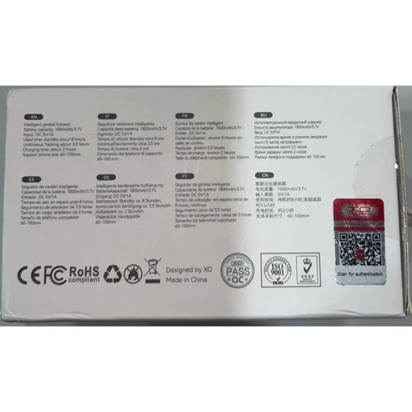 Model:XO-SS20 AUTO FACE TRACKING 360° Intelligent Gimbal Follower - Picture 4 of 4